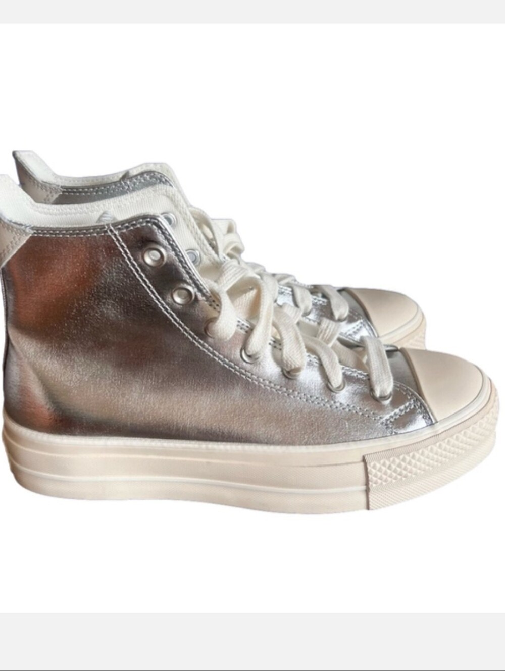 Converse Silver High-Top Platform Sneakers - Women